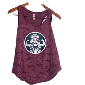 Coffee Inspired flex racerback tank top size large